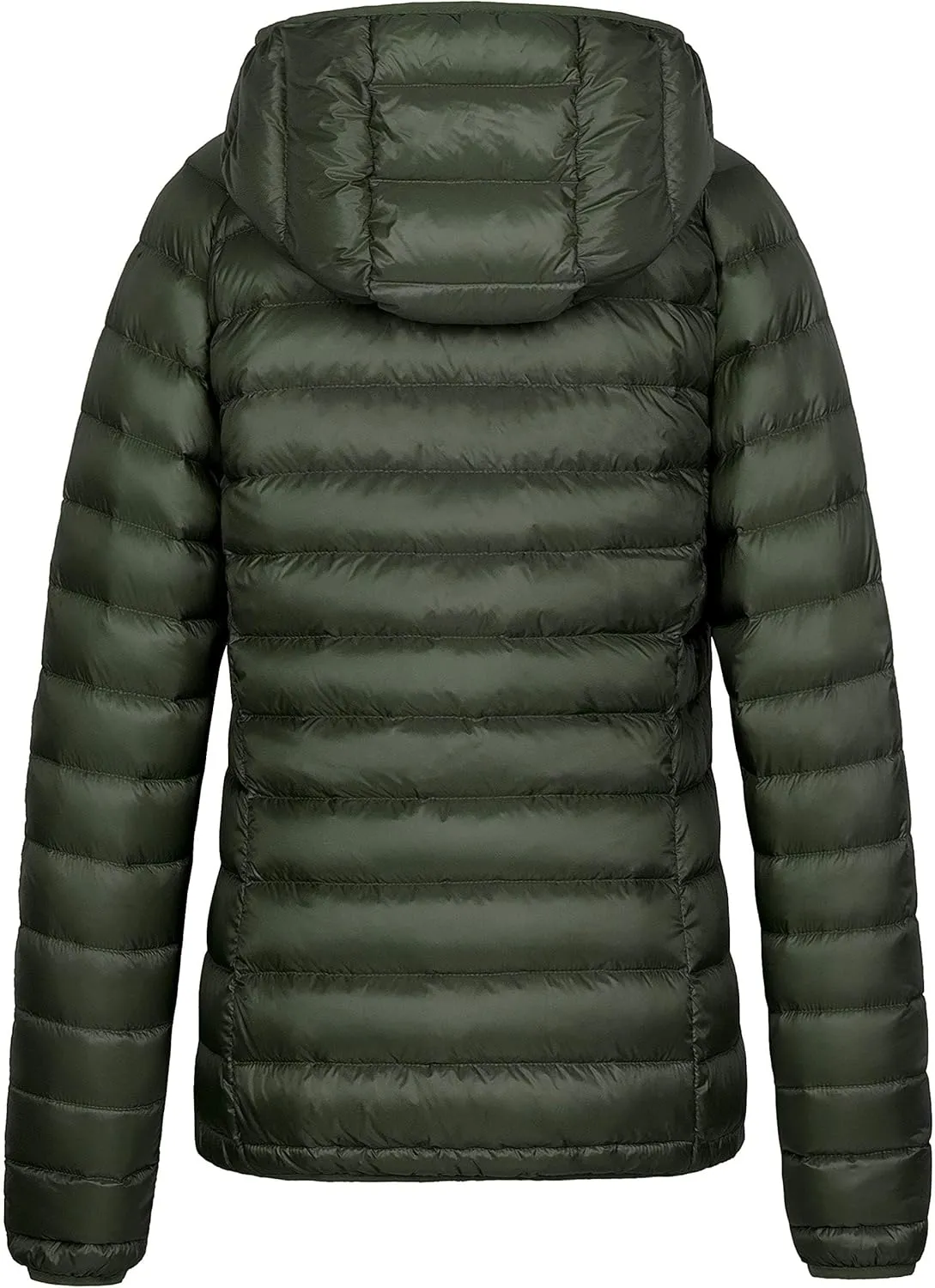 Wantdo Women's Packable Down Jacket Lightweight Puffer Jacket Hooded Winter Coat