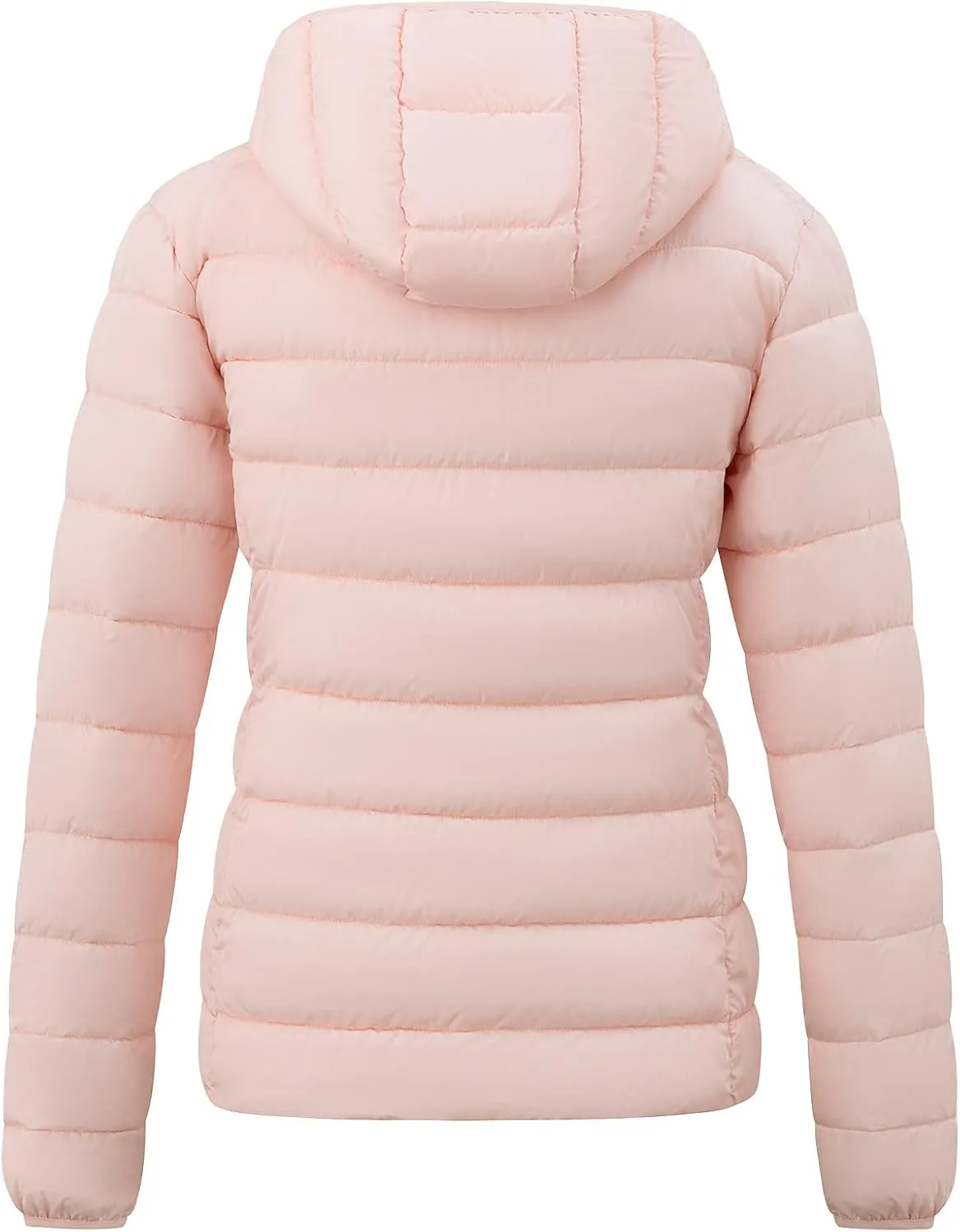 wantdo Women's Quilted Down Jacket Lightweight Puffer Jacket Hooded Short Winter Coat