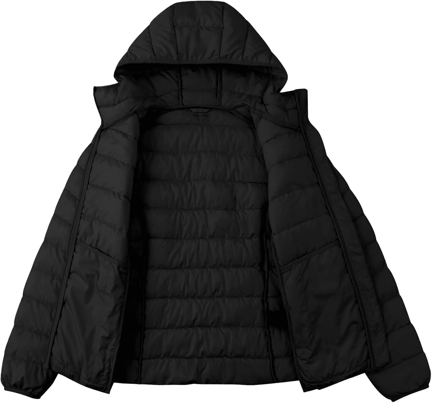 wantdo Women's Quilted Down Jacket Lightweight Puffer Jacket Hooded Short Winter Coat