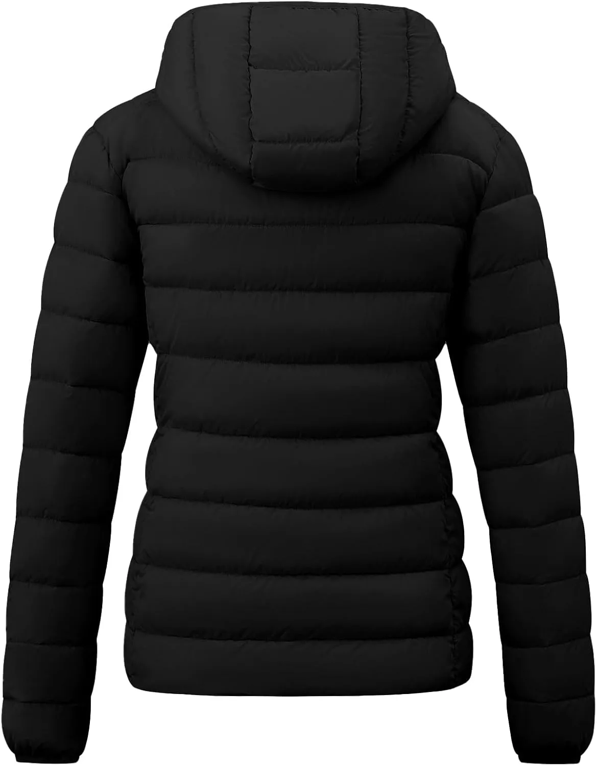 wantdo Women's Quilted Down Jacket Lightweight Puffer Jacket Hooded Short Winter Coat