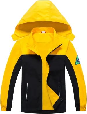 Waterproof Kids Rain Jackets With Hood,Lightweight Toddler Raincoat For Boys GirlsKids Clothes Windbreaker Jacket