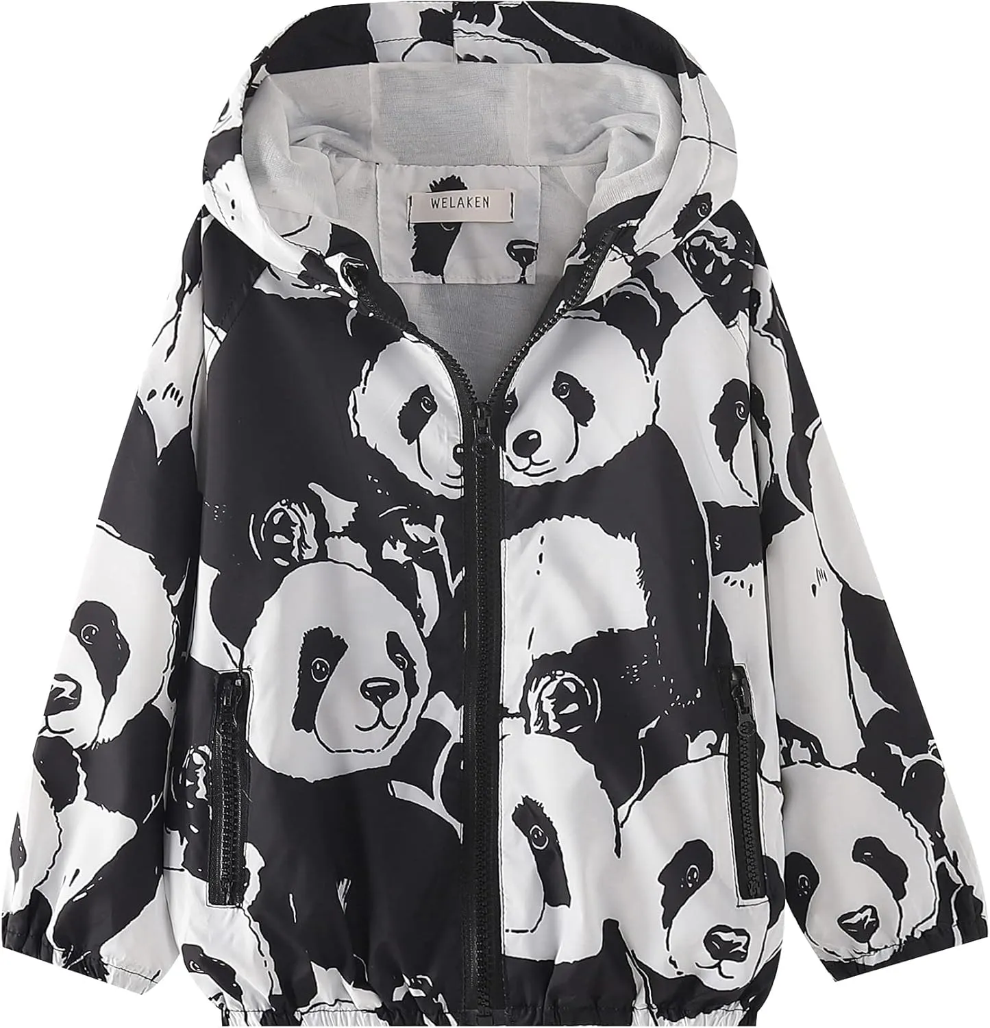 WELAKEN Lightweight Jacket for Boys Kids & Toddler II Girls' Print Water-resistant Jacket