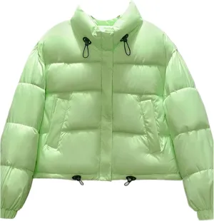 Winter Jacket Women Short Parkas Hooded Loose Coat Parkas Cotton Padded Women