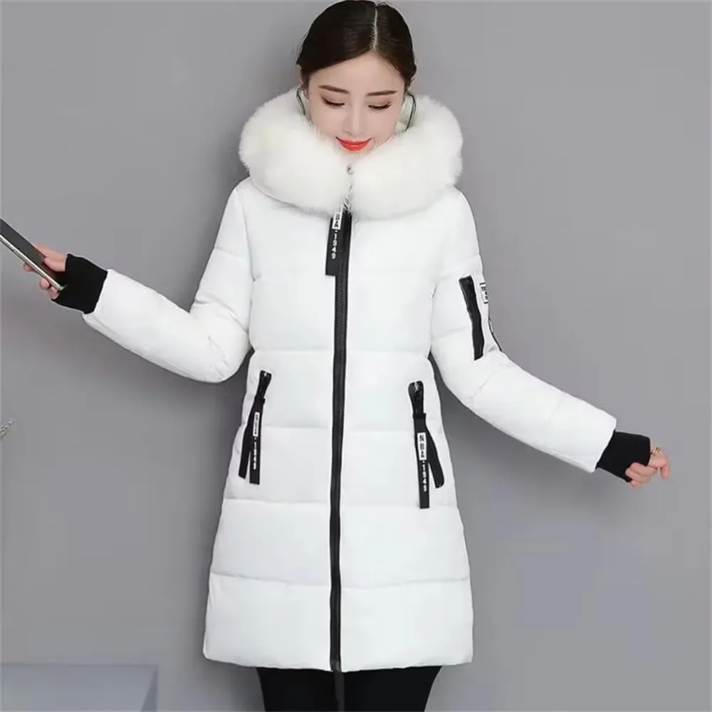 Women Winter Puffer Parka Coat Hooded Overcoat Thick Warm Cotton Padded Outwear