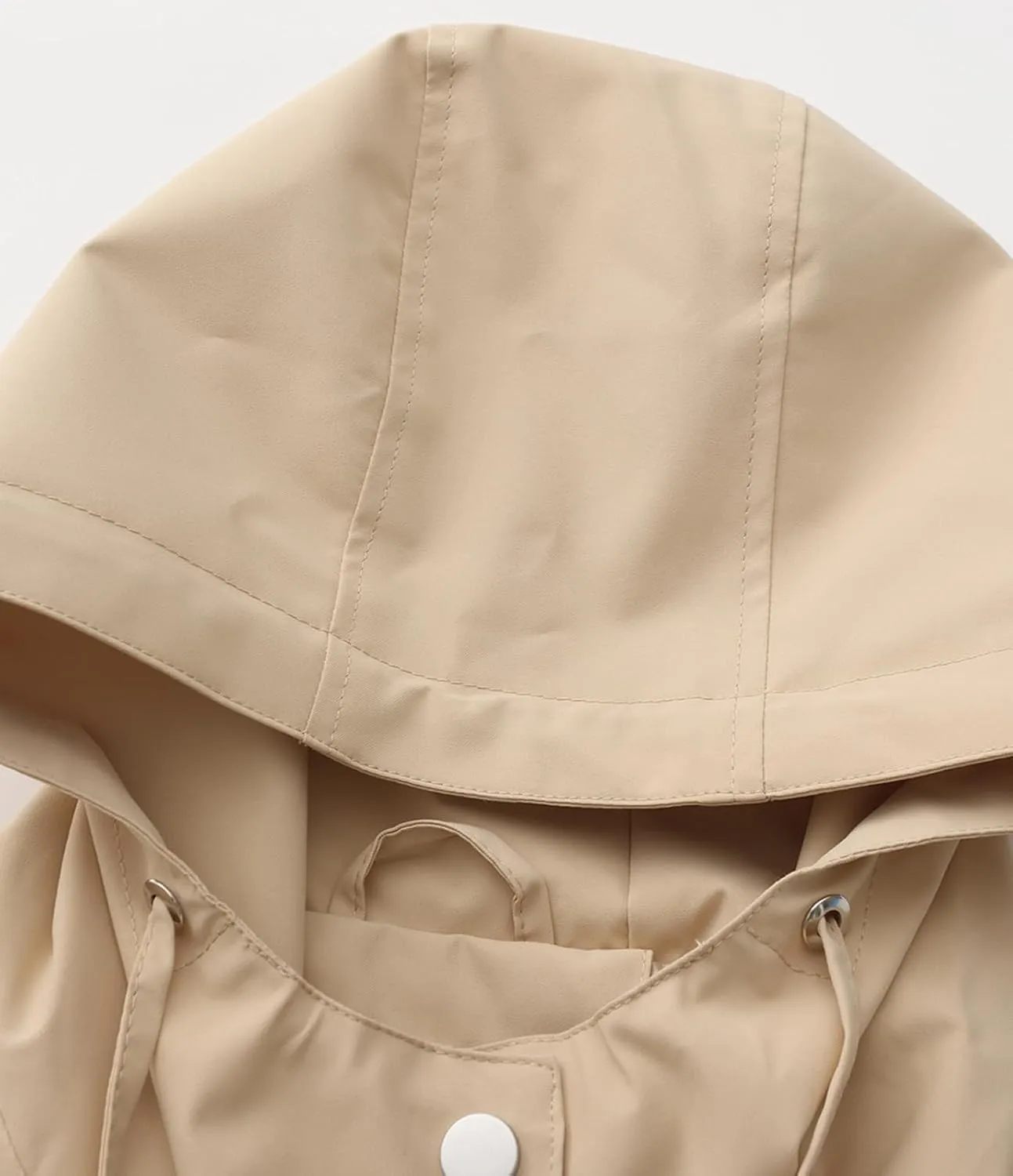 Women's Lightweight Anorak Utility Jacket Button Down Spring Waterproof Coat Fall Casual Hoodies