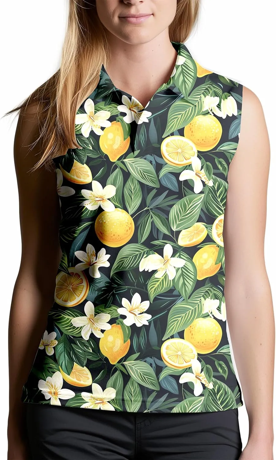 Women's Sleeveless Golf Shirts Funny Golf Shirts for Women Outfits Womens Golf Apparel Suitable for Yoga Tennis