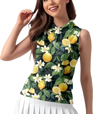 Women's Sleeveless Golf Shirts Funny Golf Shirts for Women Outfits Womens Golf Apparel Suitable for Yoga Tennis