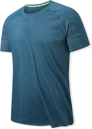 Workout Shirts for Men Oversized Gym Performance Short Sleeve Undershirts Running Fitness Quick Dry Athletic T-Shirts