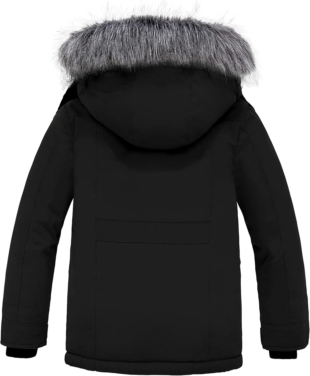 ZSHOW Boys' Hooded Winter Coat Warm Waterproof Puffer Jacket Thick Fleece Parka